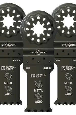 Authentic Imperial Blades Starlock IBSL330-3 Standard Blade, Bi-Metal, 18 TPI, 3/PK