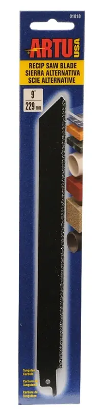 ARTU 01818 Reciprocating Saw Blade, 3/4 in W, 9 in L, 12 TPI, Tungsten Carbide Cutting Edge Price Drop