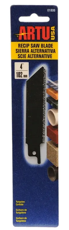 ARTU 01806 Reciprocating Saw Blade, 3/4 in W, 4 in L, 12 TPI, Tungsten Carbide Cutting Edge Get Yours