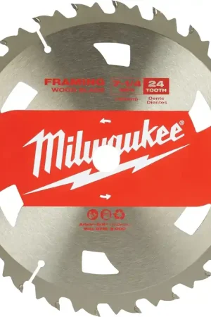 Milwaukee 48-41-0710 Circular Saw Blade, 7-1/4 in Dia, 5/8 in Arbor, 10/PK, Pack of 10 In Demand