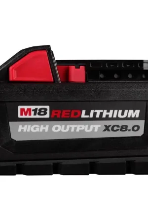 Limited Offer Milwaukee 48-11-1880 Rechargeable Battery Pack, 18 V Battery, 8 Ah, 60 min Charging