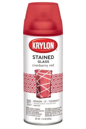 Big Sale Krylon K09026000 Stained Glass Spray, Gloss, Cranberry Red, 11.5 oz, Can