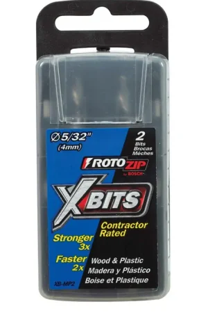 Rotozip 5/32 in. Steel Xbits 2 pk Next Day Delivery