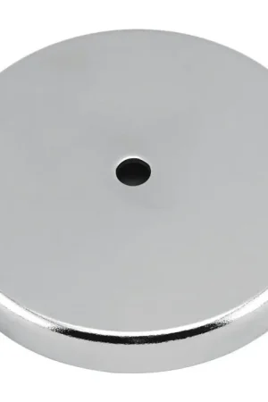Crafted Magnet Source .303 in. L X 2.04 in. W Silver Round Base Magnet 25 lb. pull 1 pc