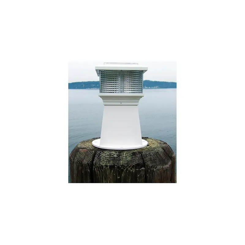 Seasonal Sale Dock Edge Solar Rechargeable Piling Light With Replaceable Battery