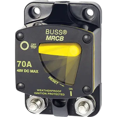 Authentic Blue Sea Systems 7141 187 Series DC Circuit Breaker - Surface Mount, 70 Amps