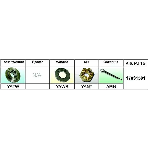 Weekend Sale Solas 17031501 Fixed Hub Prop Hardware Kit - Yamaha, Type A