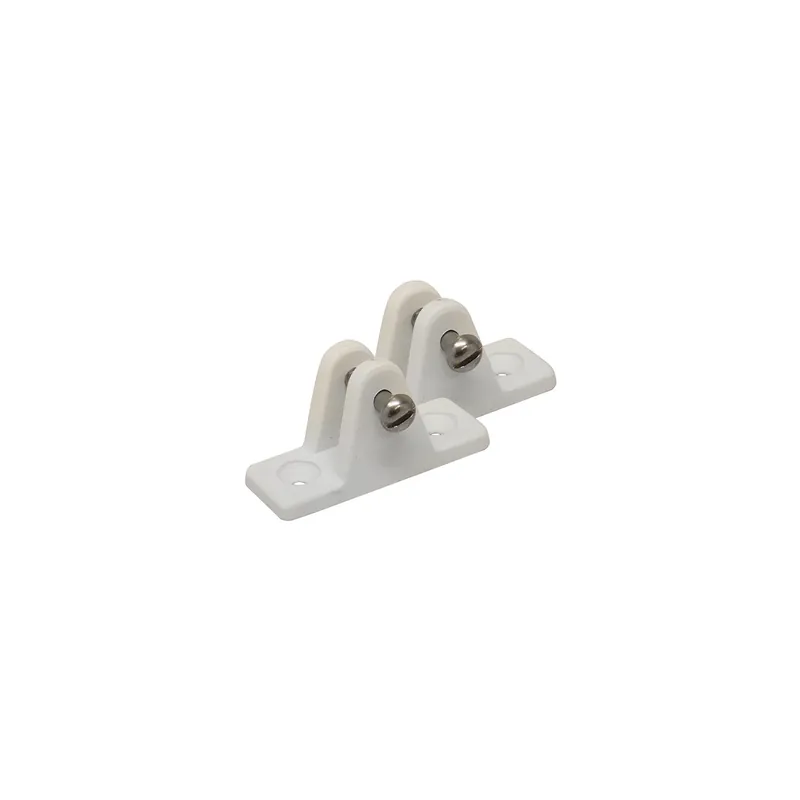 Lg Deck Hinge/Angled White 2/Cd Fast Shipping