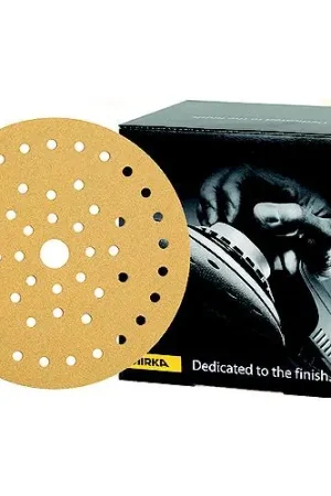 Affordable Mirka 235MF220 Gold Multifit Dust Free Discs, 5″, P220, 50/pk