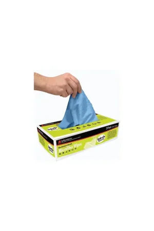 Authentic Buffalo 65102 Grab-N-Go Microfiber Wipes, Blue, 25/pk