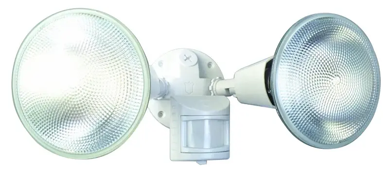 Last Chance Designers Edge L5999WH Flood Light, 120 V, 240 W, 2-Lamp, Incandescent Lamp, Plastic Fixture