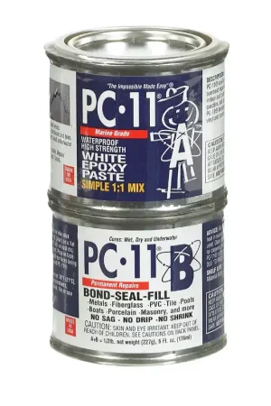Fast Shipping PC-11 Marine All Purpose High Strength Off White Epoxy 6 oz