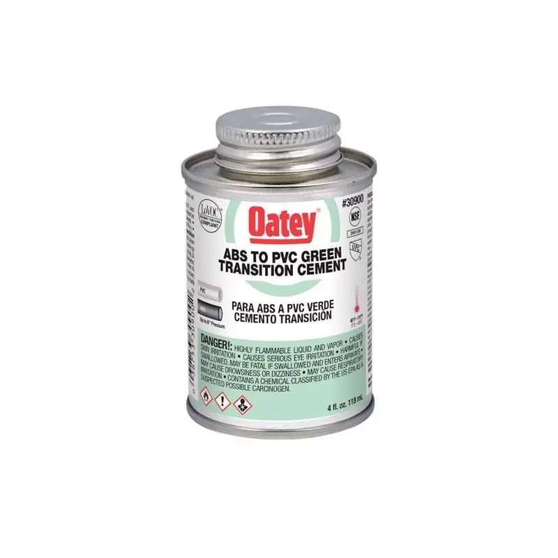 Oatey Green Transition Cement For ABS/PVC 4 oz Express Delivery