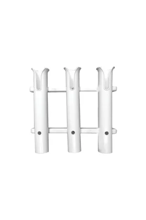 Discount Polyethylene 3-Rod Rack, White